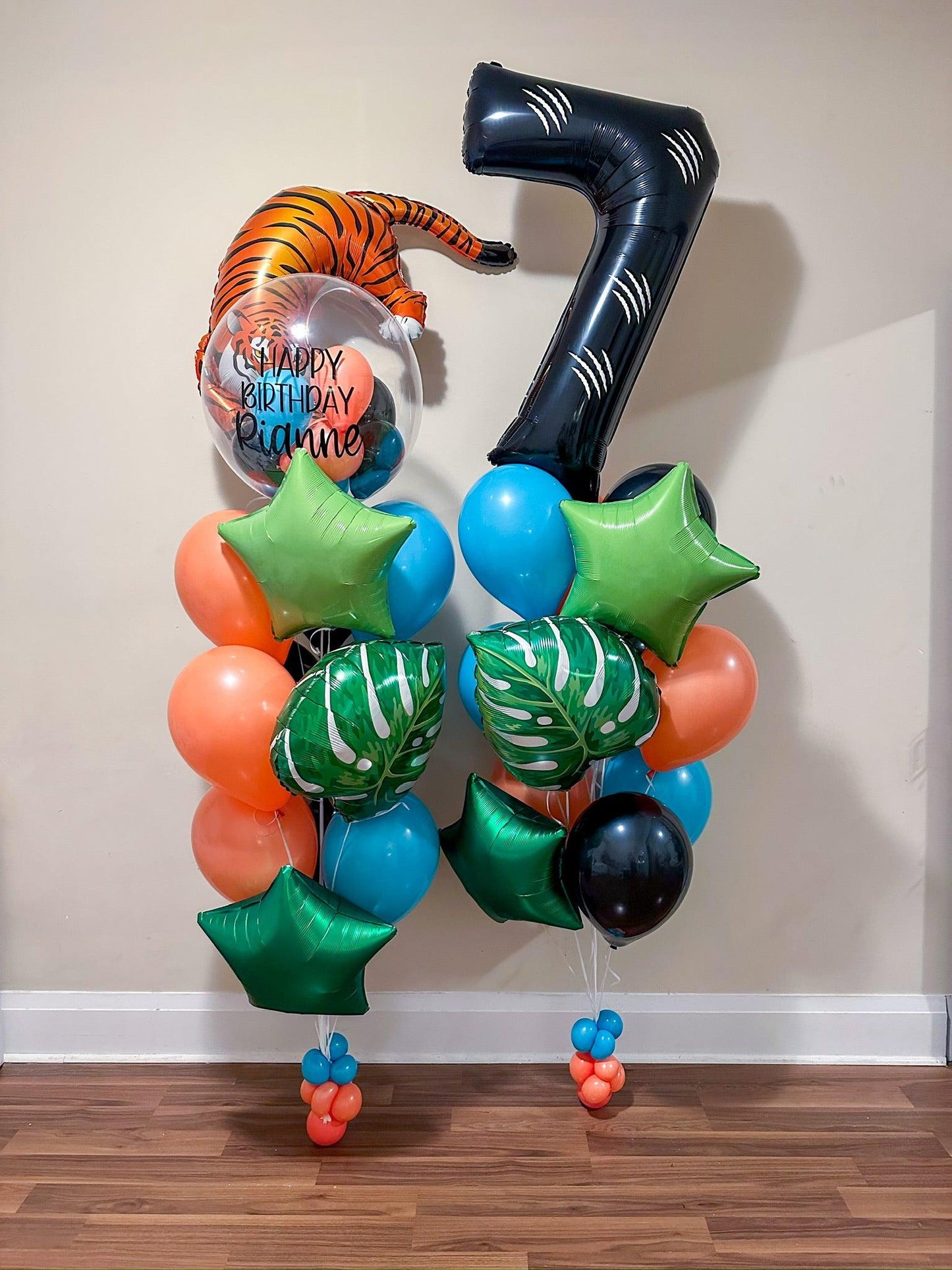 Bubble Bunch Set Tiger - Fun Jungle Balloon Decor for Toronto - My Blush Peony