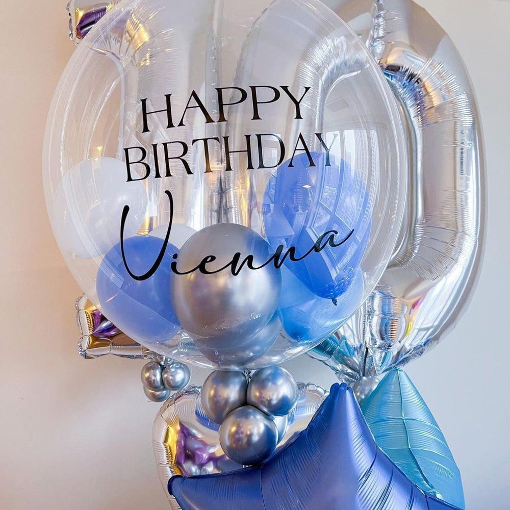 
                      
                        Deluxe Flowers Bubble Set with Personalized Balloon & Number - Elegant Decor - My Blush Peony
                      
                    