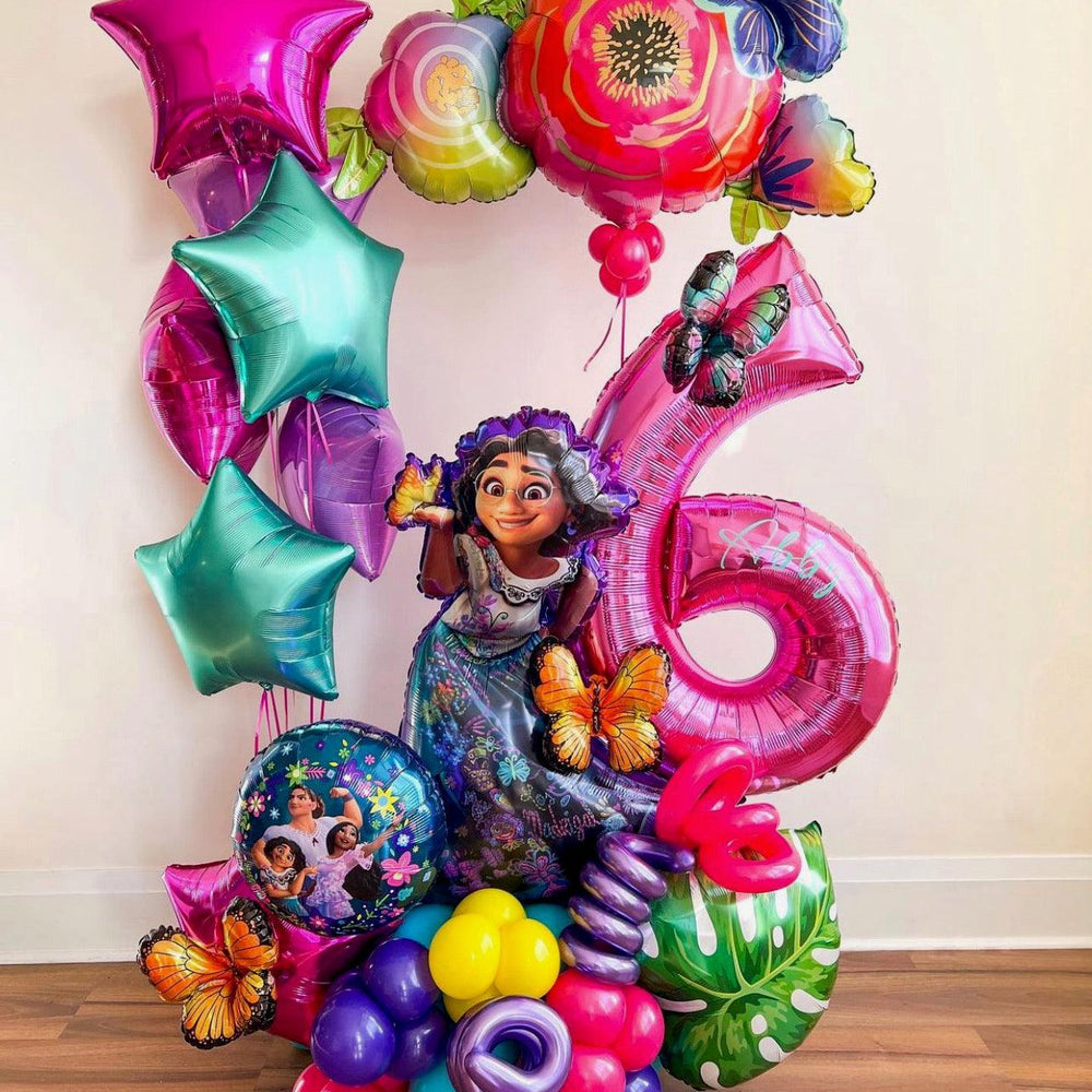 Disney Themed Balloon Maxi Bouquet - Customize with ANY Disney Character - My Blush Peony