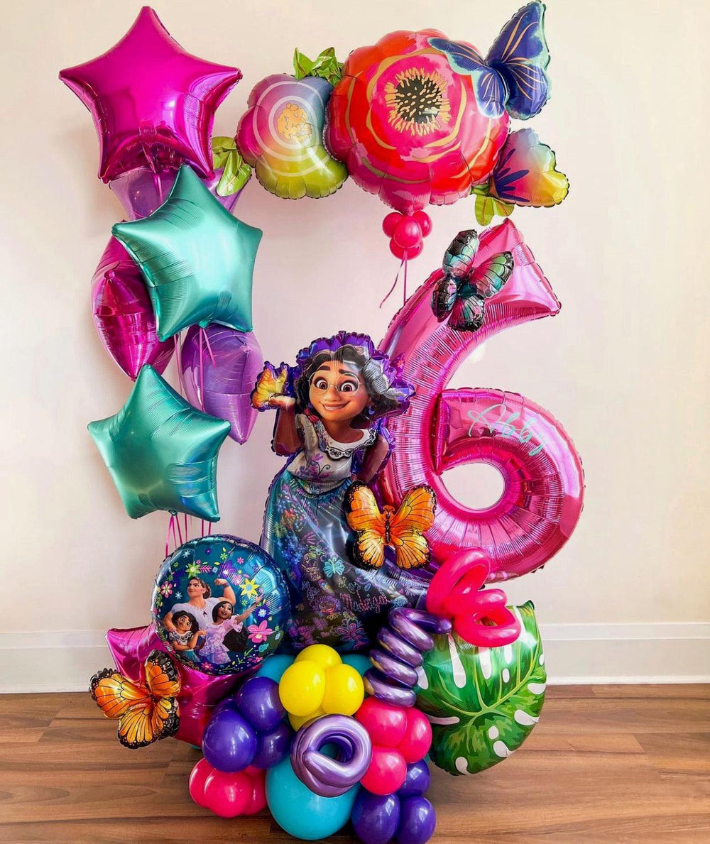 Disney Themed Balloon Maxi Bouquet - Customize with ANY Disney Character - My Blush Peony