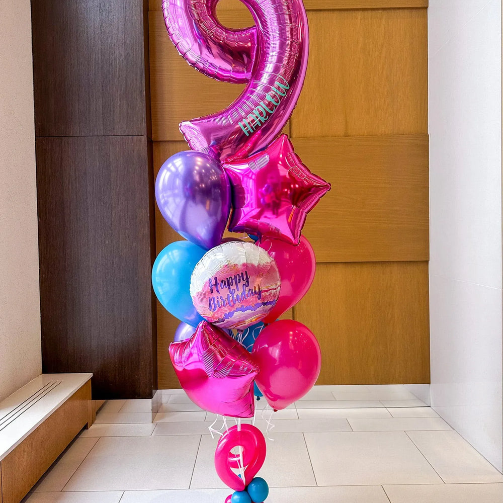 Classic Balloon Bunch - Customizable Birthday Decoration - My Blush Peony