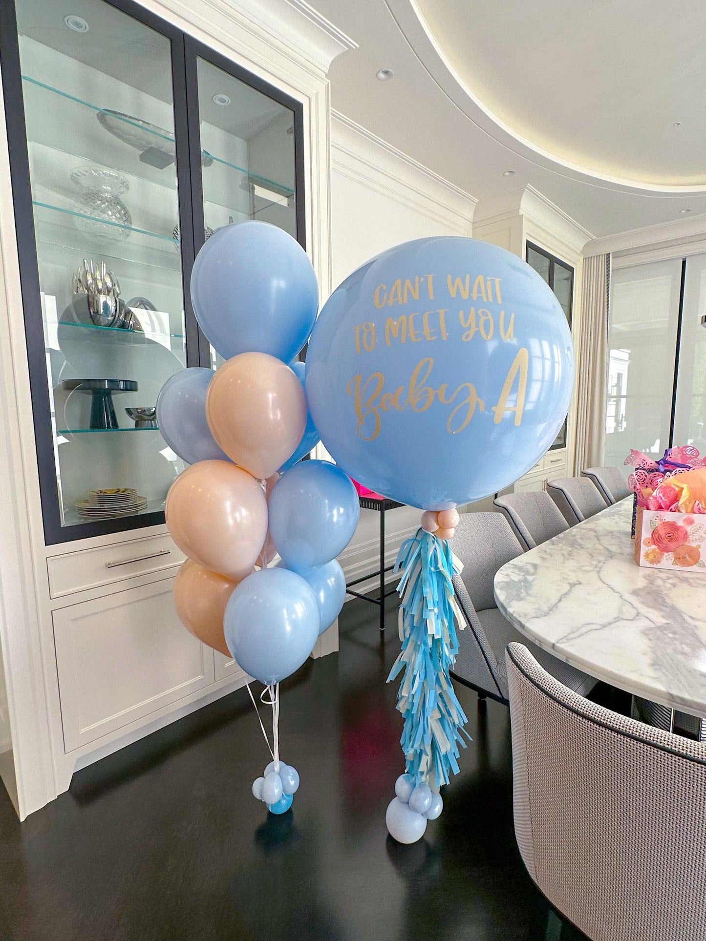 Custom Jumbo & Bunch Balloons - Standard - My Blush Peony