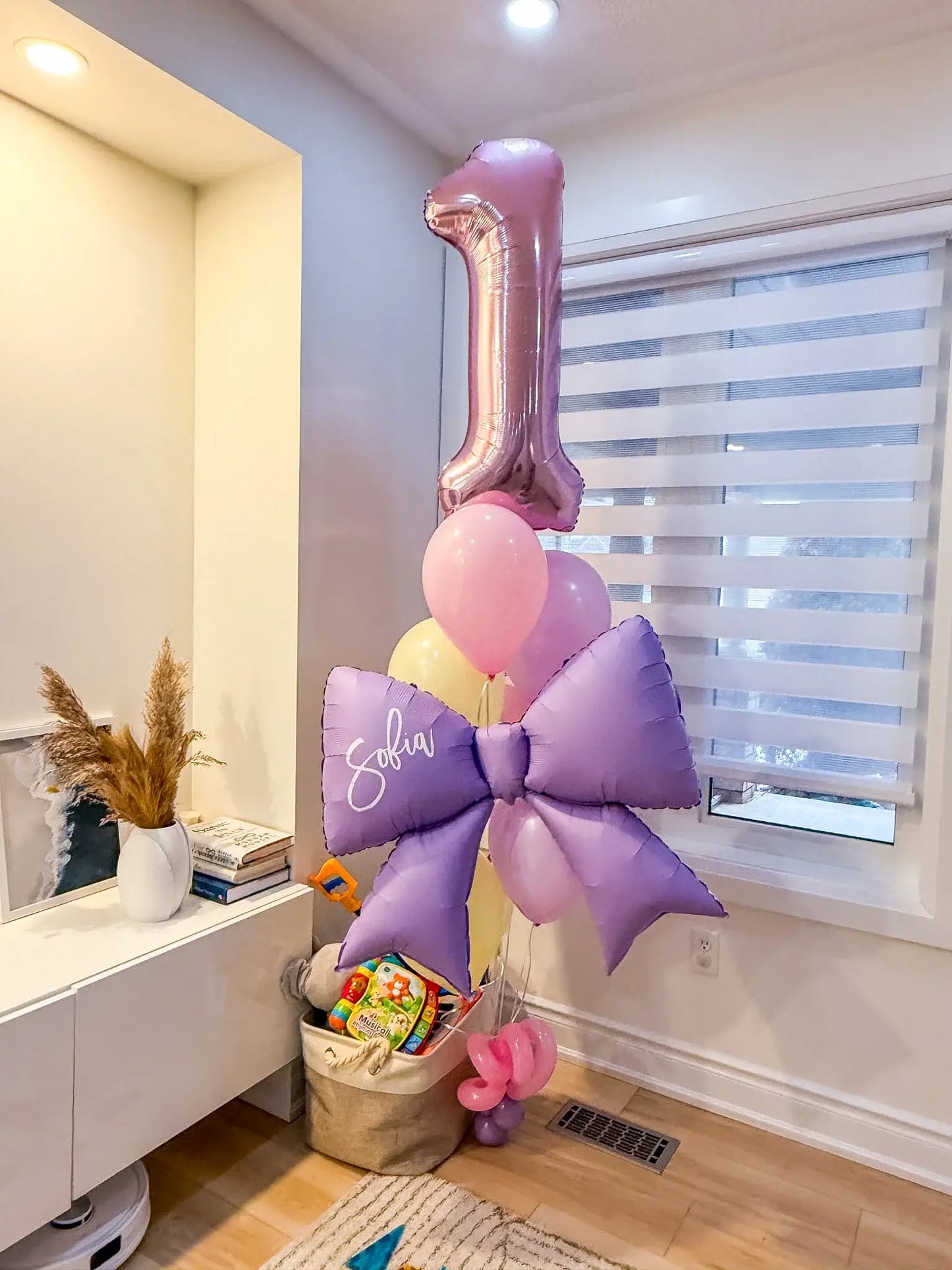 Birthday Balloon Bunch with Bow