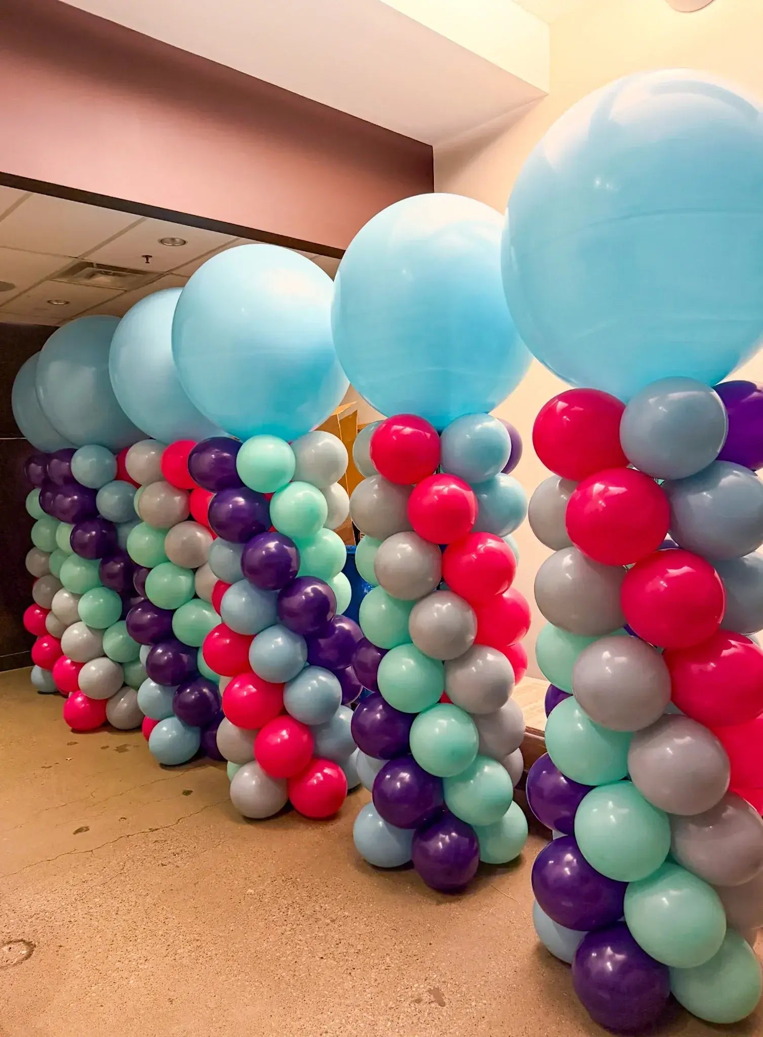 Classic Balloon Columns Toronto | Corporate & Event Decor – My Blush Peony