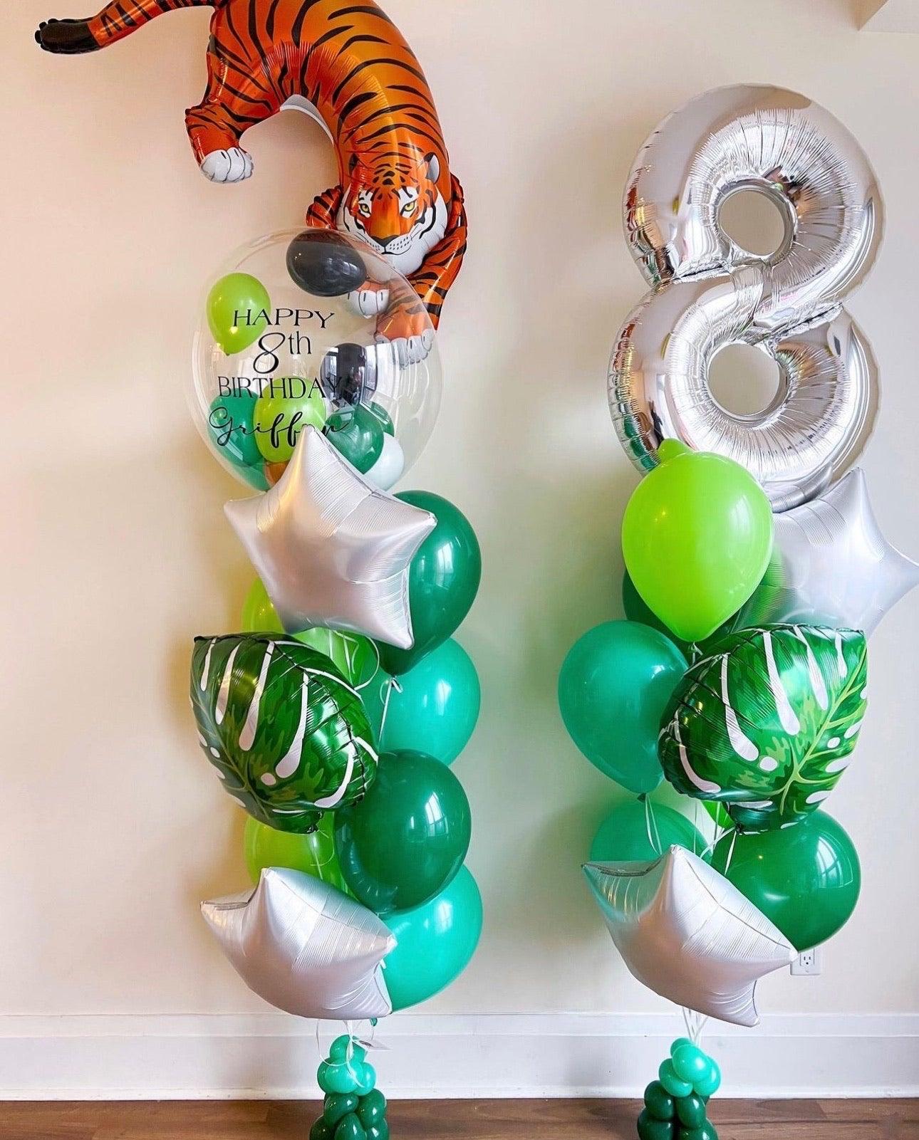 Bubble Bunch Set Tiger - Fun Jungle Balloon Decor for Toronto - My Blush Peony