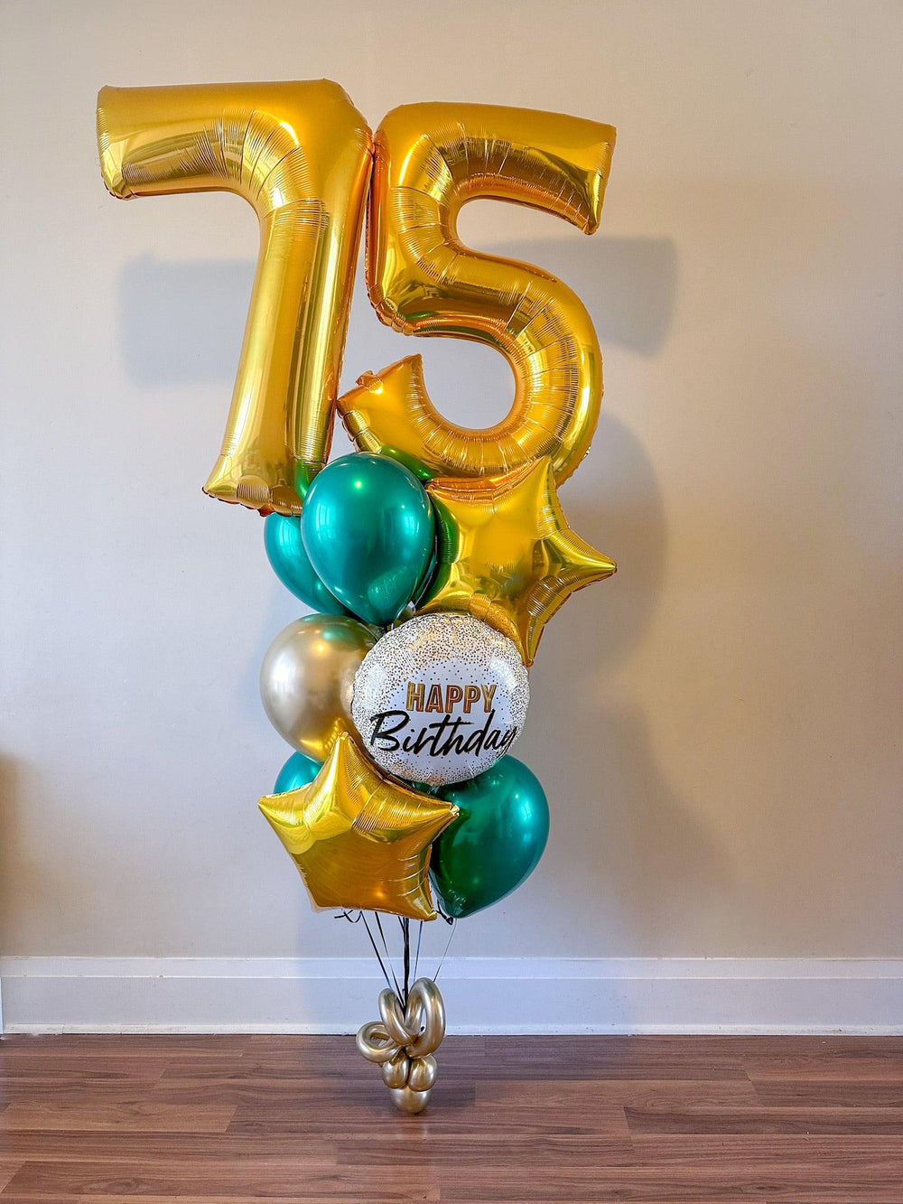 Classic Birthday Balloon Bunch - Personalizable & Colorful Balloons - My Blush Peony