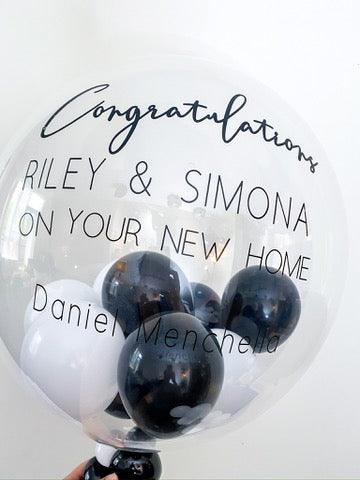 New Home Bubble - Welcome Home Balloon Decor - My Blush Peony