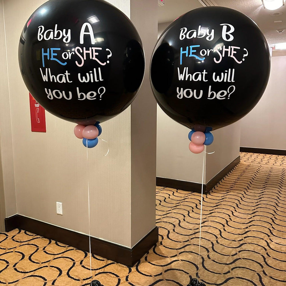 
                      
                        Gender Reveal Balloon with Personalized Message & Confetti - My Blush Peony
                      
                    