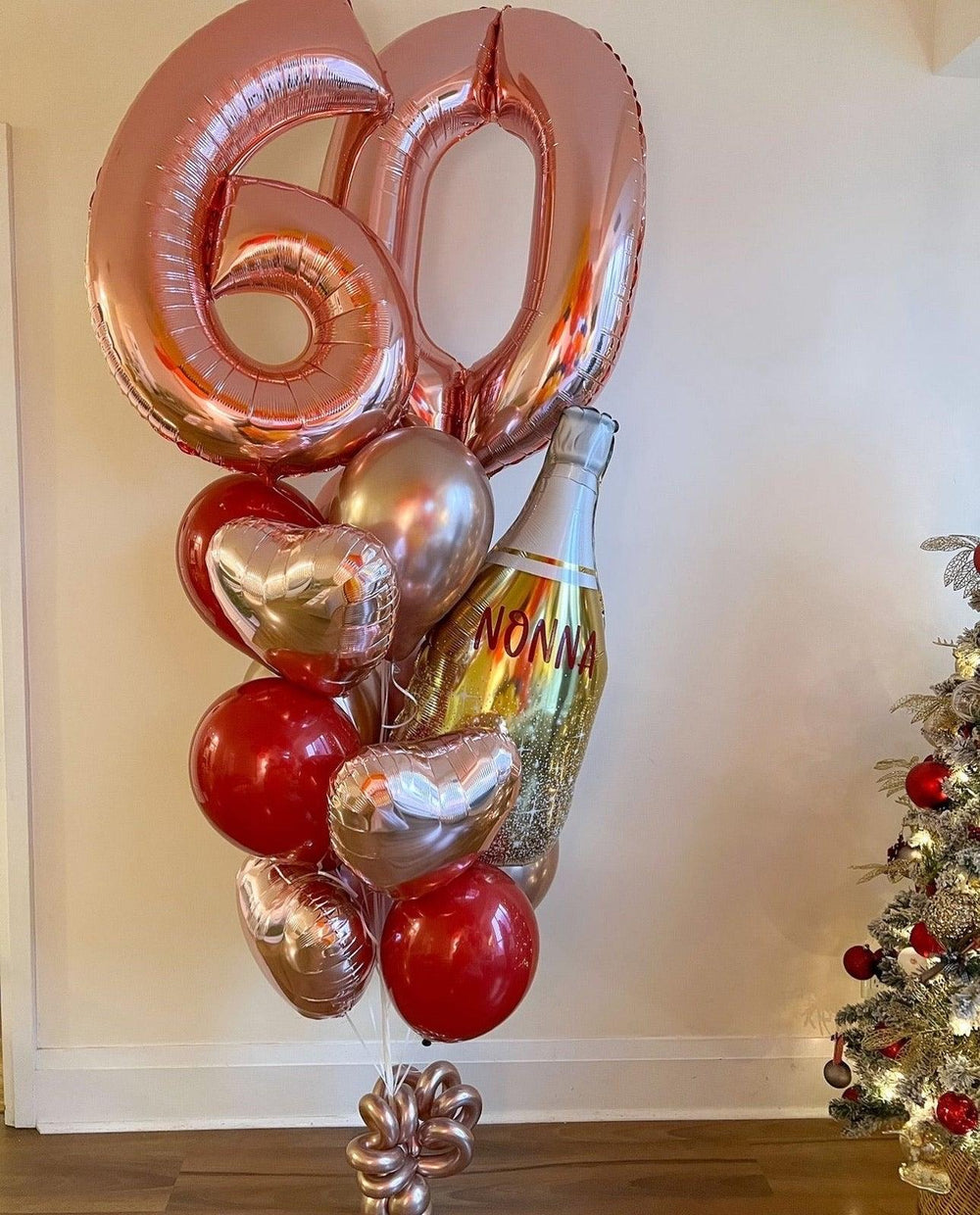 Classic Birthday Balloon Bunch - Celebration Bottle for Parties - My Blush Peony