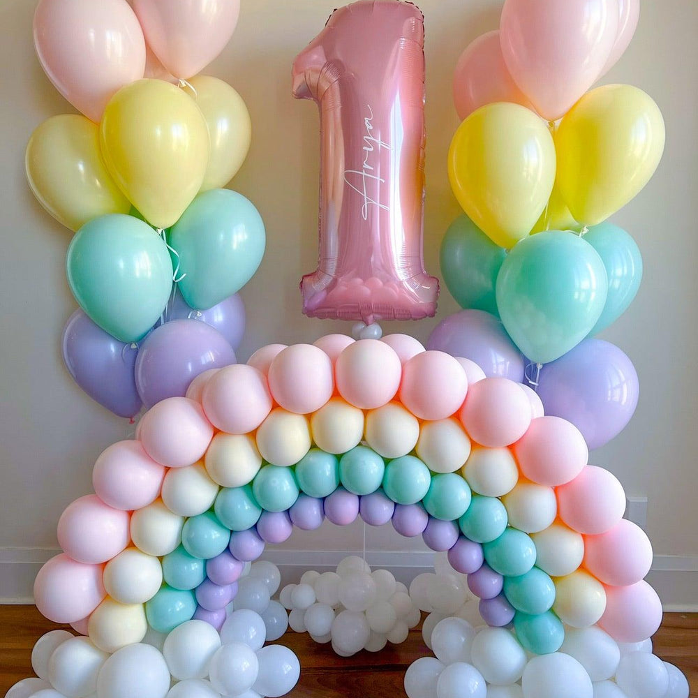 Rainbow Party Package - Vibrant Balloon Decor for All Ages - My Blush Peony