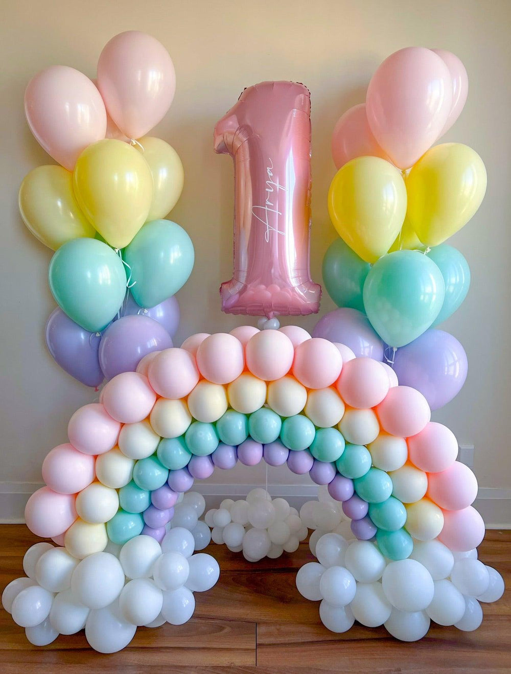 Rainbow Party Package - Vibrant Balloon Decor for All Ages - My Blush Peony