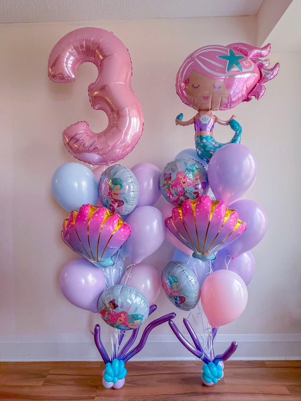 Mermaid Balloon Bunch Set - Perfect for Underwater Celebrations - My Blush Peony