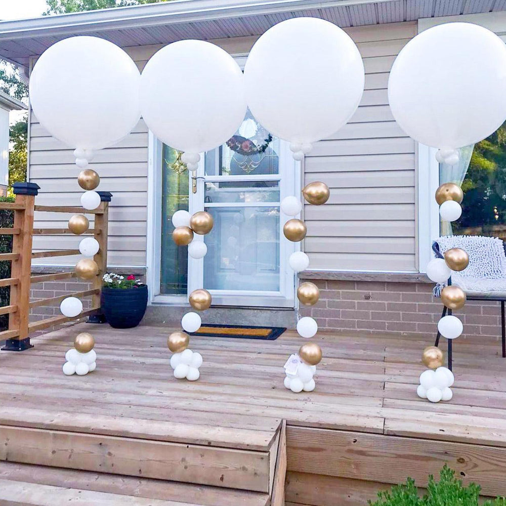 Elegant Statement Balloons with Fall Tail - Customizable & Versatile - My Blush Peony