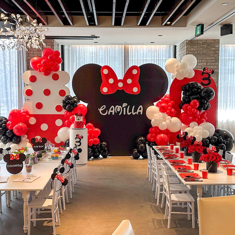 Balloon Garland - Stunning Party Decorations with Mickey and Minnie for Toronto - My Blush Peony