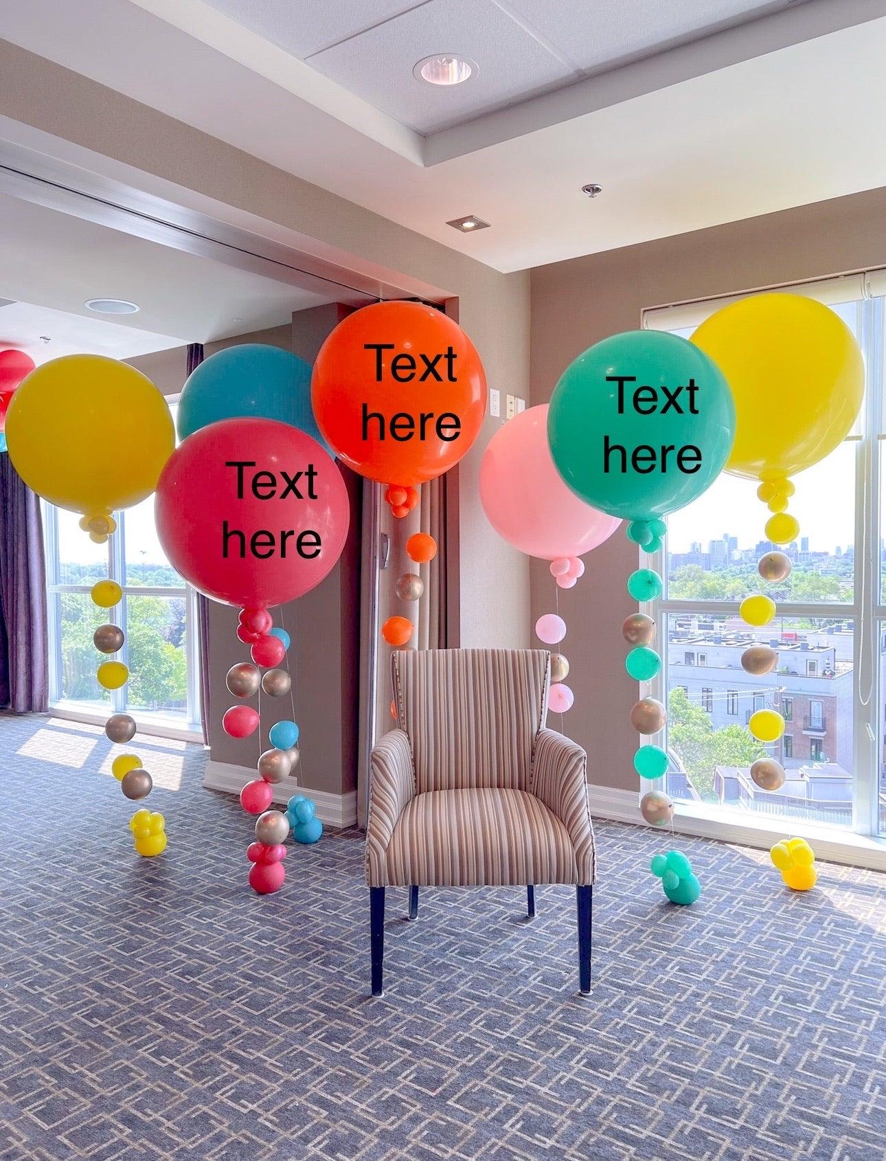 Balloon Fall Personalized - Customizable Decor for Any Event in Toronto - My Blush Peony