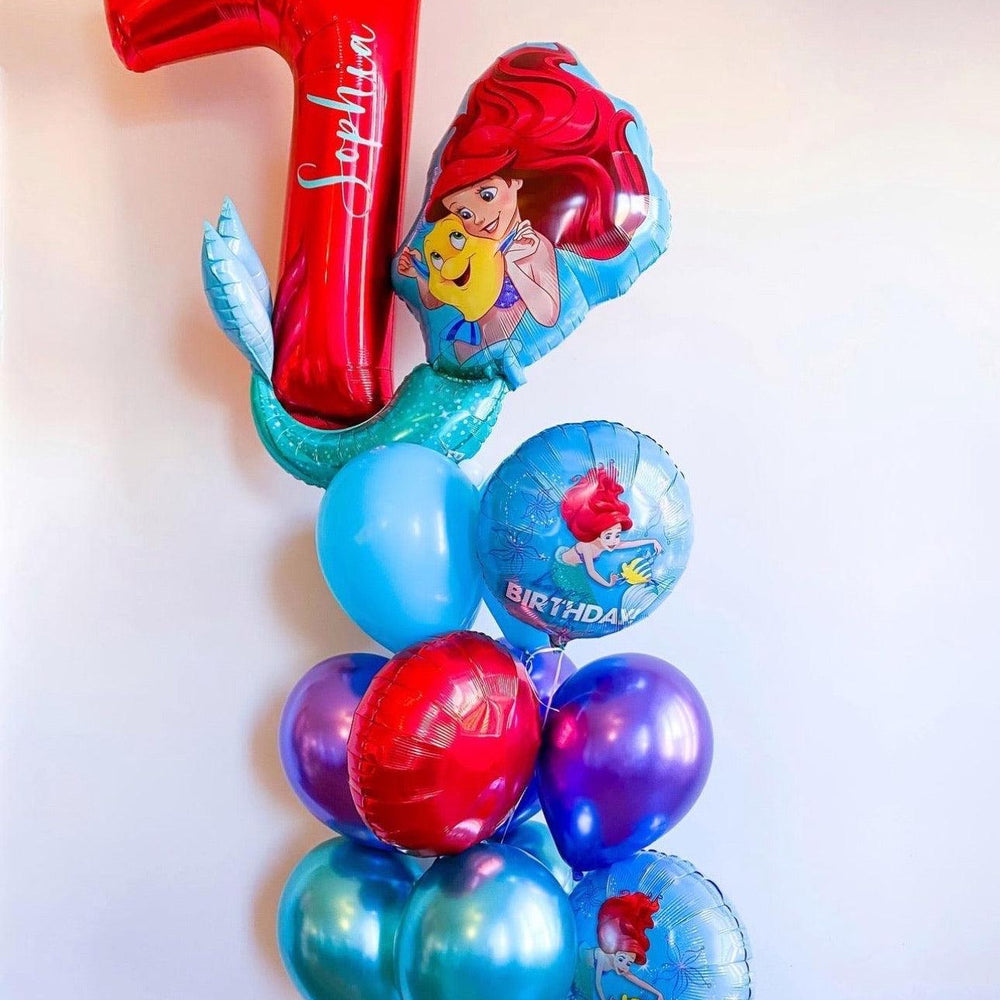 Disney Little Mermaid Ariel - Customizable Balloons for Any Princess - My Blush Peony