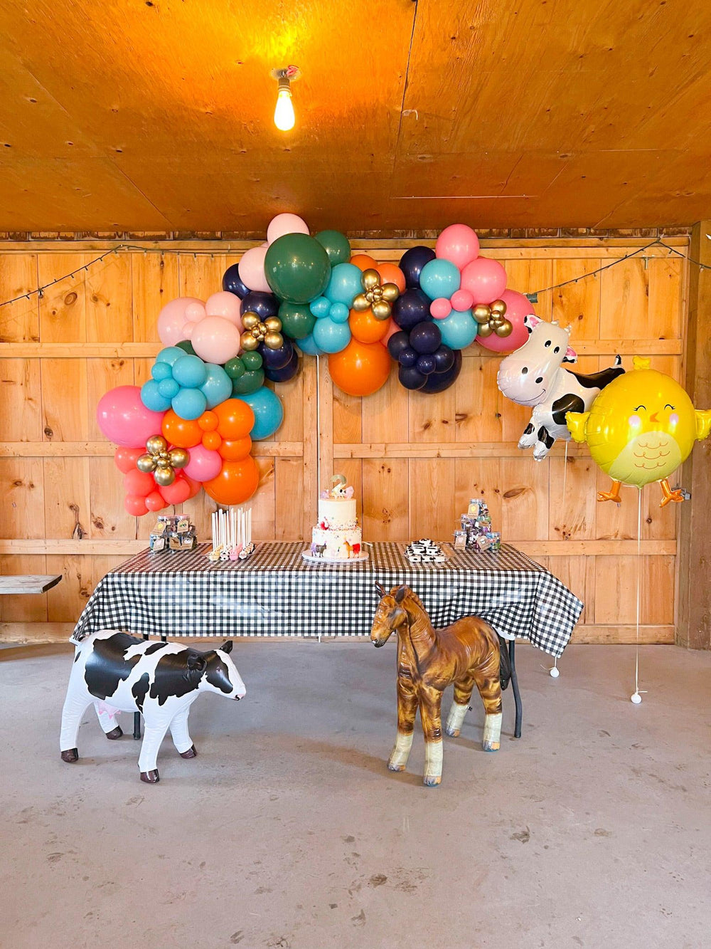 Farm Fun Balloon Garland - Farm Themed Party Decorations - My Blush Peony