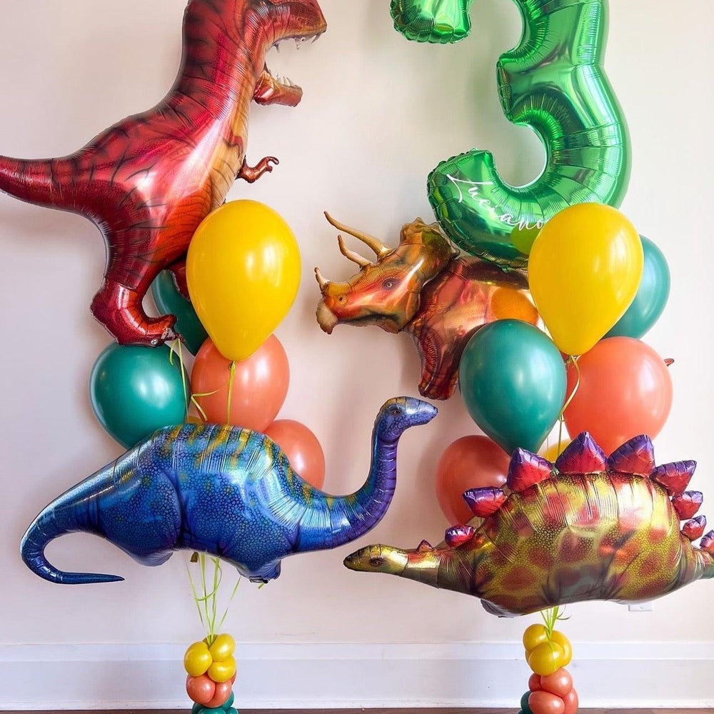 Deluxe Dinosaurs Balloon Set - Customizable Dinosaur Party Decor - My Blush Peony