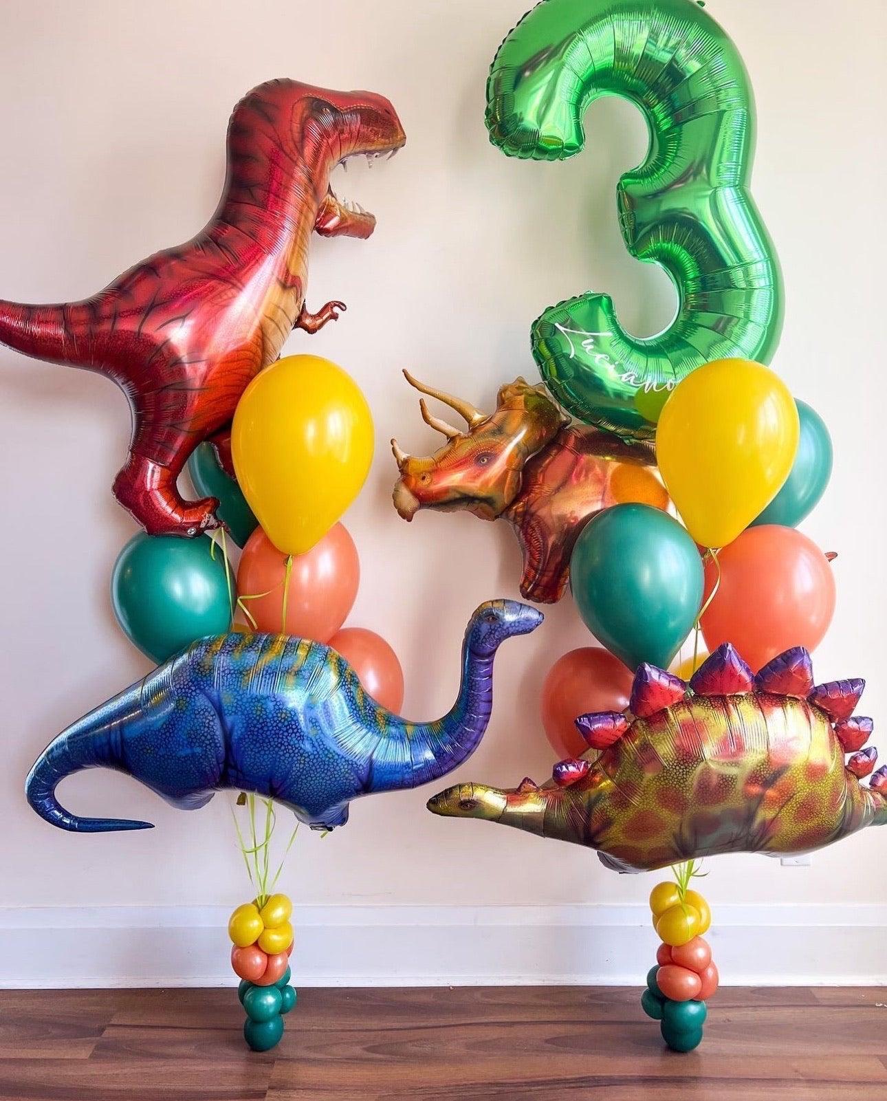 Deluxe Dinosaurs Balloon Set - Customizable Dinosaur Party Decor - My Blush Peony