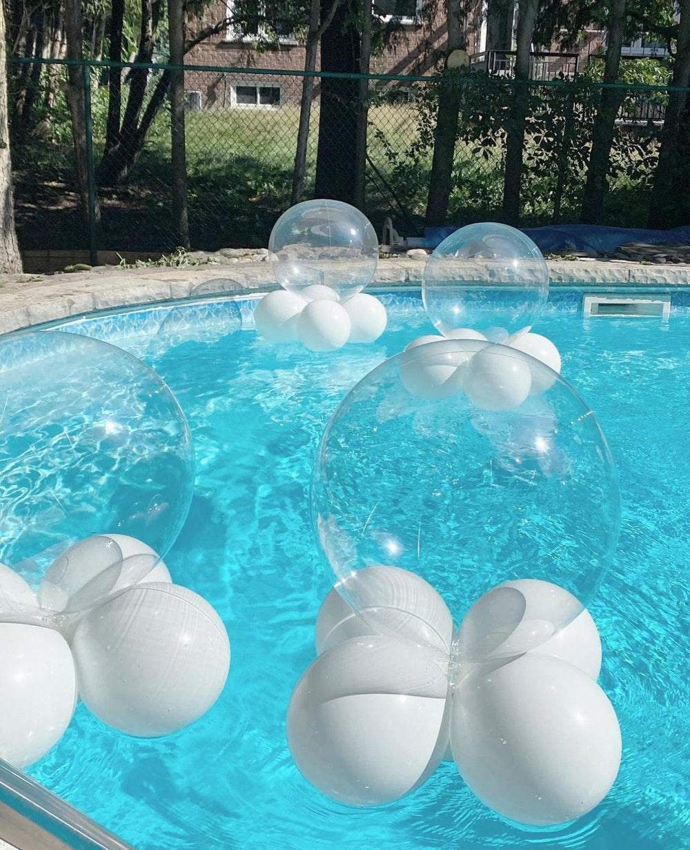 Bubble Pool Balloons - Customizable for Stunning Poolside Decor - My Blush Peony