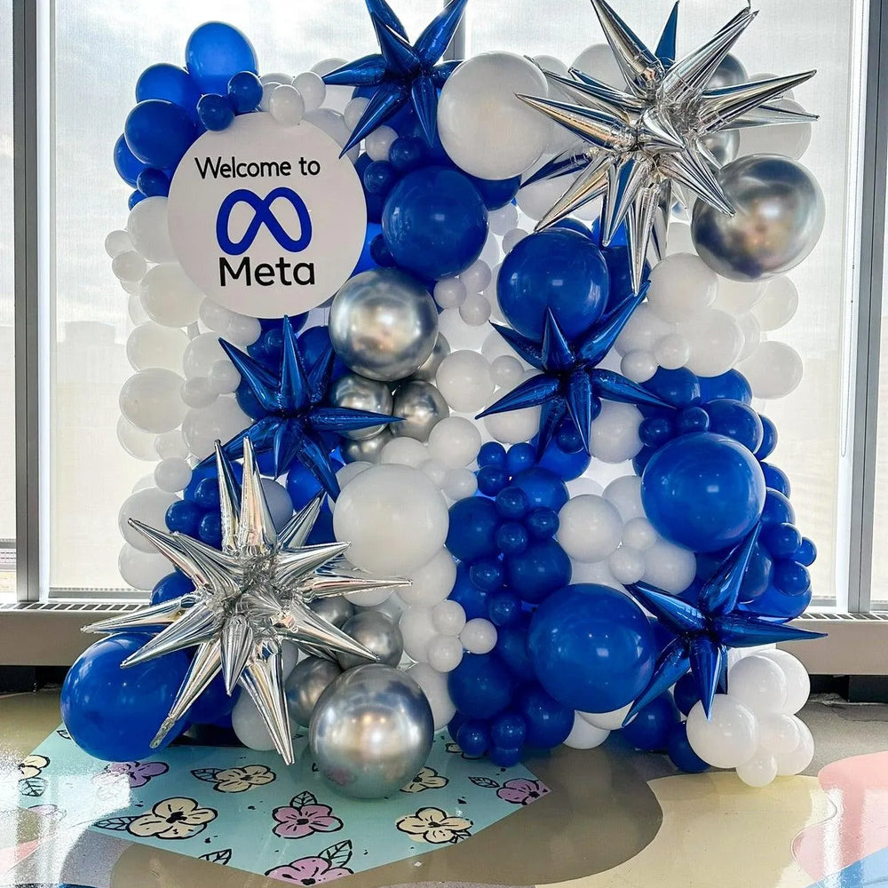 Corporate Balloon Wall Decoration - Modern & Customized Event Decor for Toronto - My Blush Peony
