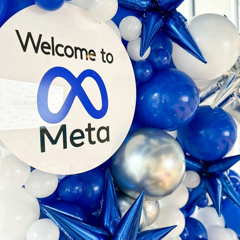 Corporate Balloon Wall Decoration - Modern & Customized Event Decor for Toronto - My Blush Peony