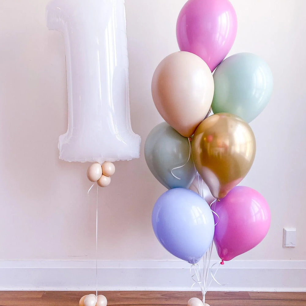 Custom Latex Bouquet with Number - Personalized Event Decor in Toronto - My Blush Peony